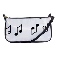 Piano Notes Music Shoulder Clutch Bag by HermanTelo