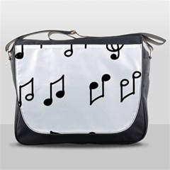 Piano Notes Music Messenger Bag