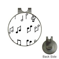 Piano Notes Music Hat Clips With Golf Markers