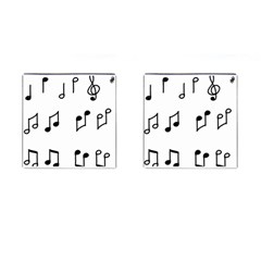 Piano Notes Music Cufflinks (square) by HermanTelo