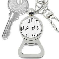 Piano Notes Music Bottle Opener Key Chain