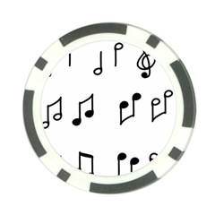 Piano Notes Music Poker Chip Card Guard