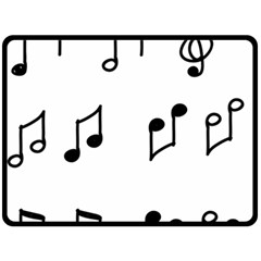 Piano Notes Music Fleece Blanket (large) 