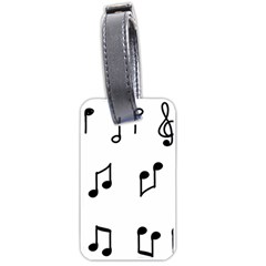 Piano Notes Music Luggage Tag (one Side) by HermanTelo