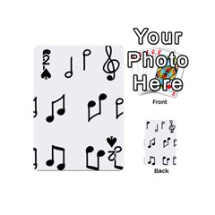 Piano Notes Music Playing Cards 54 Designs (mini) by HermanTelo