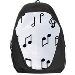 Piano Notes Music Backpack Bag by HermanTelo