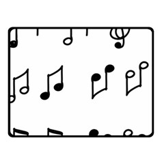 Piano Notes Music Double Sided Fleece Blanket (small) 