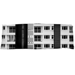 White And Black City Buildings Body Pillow Case (dakimakura) by Pakrebo