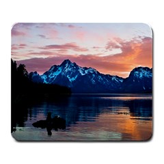 Tree Near Mountain Range Large Mousepads by Pakrebo