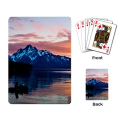 Tree Near Mountain Range Playing Cards Single Design (rectangle) by Pakrebo