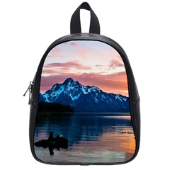 Tree Near Mountain Range School Bag (small) by Pakrebo