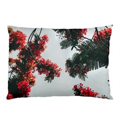 Red Petaled Flowers Pillow Case (two Sides) by Pakrebo