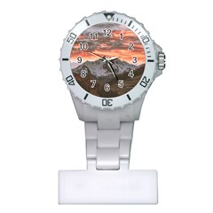 Scenic View Of Snow Capped Mountain Plastic Nurses Watch by Pakrebo