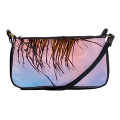 Two Green Palm Leaves On Low Angle Photo Shoulder Clutch Bag by Pakrebo