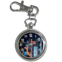 High Rise Buildings With Lights Key Chain Watches