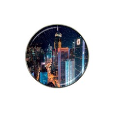 High Rise Buildings With Lights Hat Clip Ball Marker (10 pack)