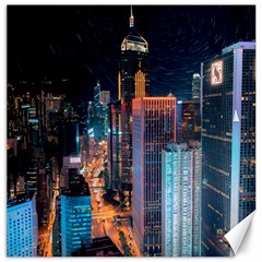 High Rise Buildings With Lights Canvas 20  x 20 