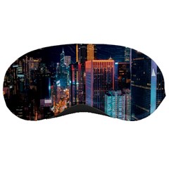 High Rise Buildings With Lights Sleeping Mask