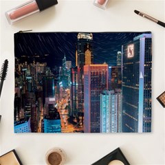 High Rise Buildings With Lights Cosmetic Bag (XL)