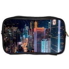 High Rise Buildings With Lights Toiletries Bag (Two Sides)