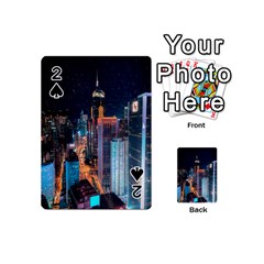 High Rise Buildings With Lights Playing Cards 54 Designs (Mini)