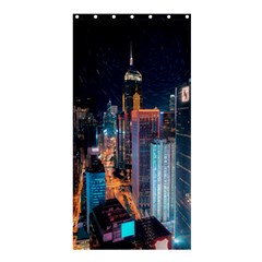 High Rise Buildings With Lights Shower Curtain 36  X 72  (stall)  by Pakrebo