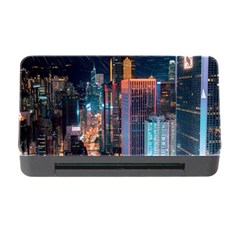 High Rise Buildings With Lights Memory Card Reader With Cf by Pakrebo