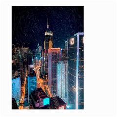 High Rise Buildings With Lights Large Garden Flag (Two Sides)