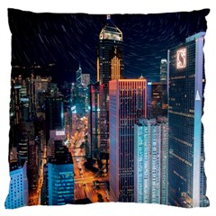 High Rise Buildings With Lights Large Cushion Case (Two Sides)