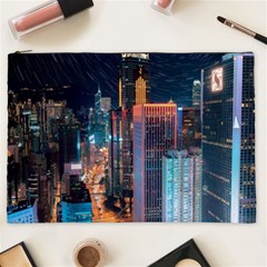 High Rise Buildings With Lights Cosmetic Bag (XXL)