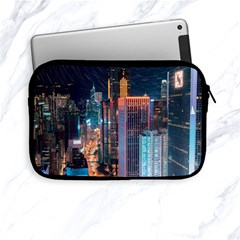 High Rise Buildings With Lights Apple iPad Mini Zipper Cases