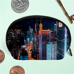 High Rise Buildings With Lights Accessory Pouch (Large)