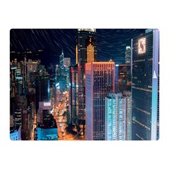 High Rise Buildings With Lights Double Sided Flano Blanket (Mini) 