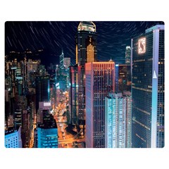 High Rise Buildings With Lights Double Sided Flano Blanket (Medium) 