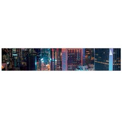 High Rise Buildings With Lights Large Flano Scarf 