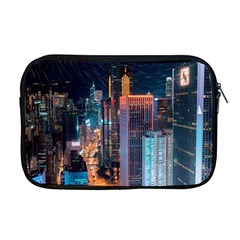 High Rise Buildings With Lights Apple MacBook Pro 17  Zipper Case