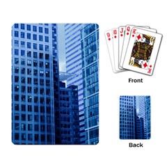 City Blue Building Construction Playing Cards Single Design (rectangle) by Pakrebo