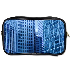 City Blue Building Construction Toiletries Bag (one Side) by Pakrebo