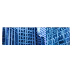 City Blue Building Construction Satin Scarf (oblong) by Pakrebo