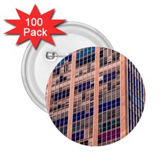 Low Angle Photography Of Beige And Blue Building 2 25  Buttons (100 Pack)  by Pakrebo