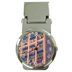 Low Angle Photography Of Beige And Blue Building Money Clip Watches by Pakrebo