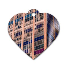 Low Angle Photography Of Beige And Blue Building Dog Tag Heart (two Sides) by Pakrebo