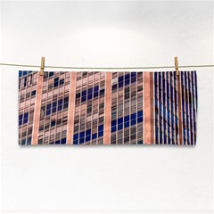 Low Angle Photography Of Beige And Blue Building Hand Towel by Pakrebo