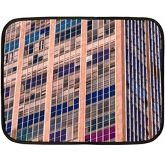 Low Angle Photography Of Beige And Blue Building Double Sided Fleece Blanket (mini)  by Pakrebo