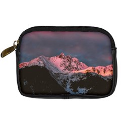 Snowy Summit Digital Camera Leather Case by Pakrebo