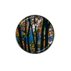 Silhouette Of Trees Hat Clip Ball Marker by Pakrebo