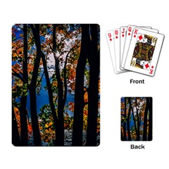 Silhouette Of Trees Playing Cards Single Design (rectangle) by Pakrebo