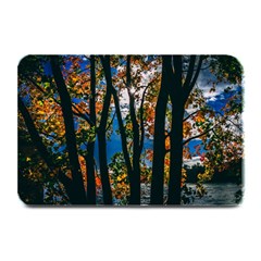 Silhouette Of Trees Plate Mats by Pakrebo