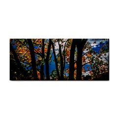 Silhouette Of Trees Hand Towel by Pakrebo