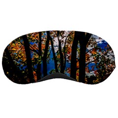 Silhouette Of Trees Sleeping Mask by Pakrebo